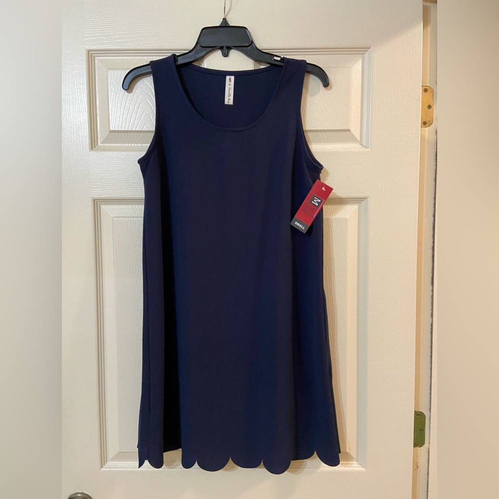 Sleeveless Navy Blue Dress NWT